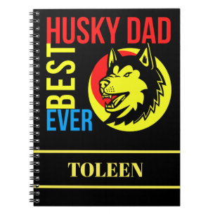Personalised Husky Dad, Dog Dad                Notebook