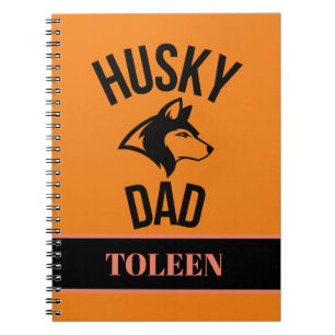 Personalised Husky Dad, Dog Dad                Notebook