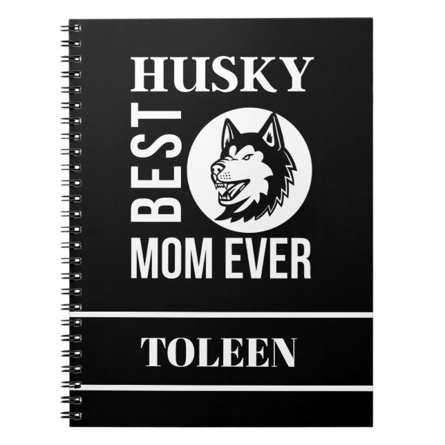 Personalised Husky Mum, Dog Mum                Notebook (Front)