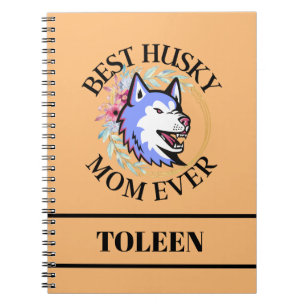Personalised Husky Mum, Dog Mum Notebook