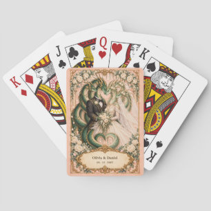 Personalised Hydra Bride and Groom Wedding Favour Playing Cards