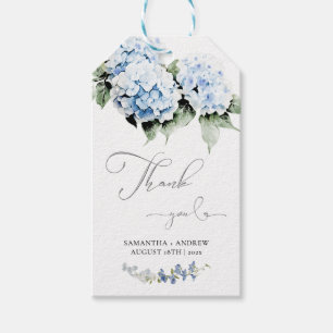 Personalised Hydrangea Wedding Gift Tag Template