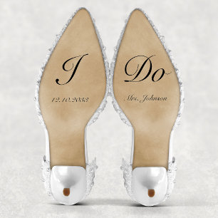 Personalised I Do Bride Wedding Shoes Decal
