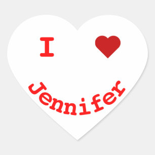 Personalised I Heart Happy Face Sticker