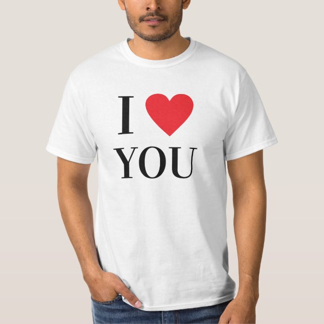 Personalised I Heart T-Shirt (Front)