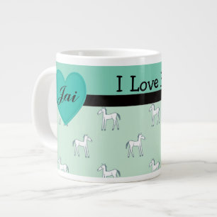 Personalised I Love Horses Mug Template
