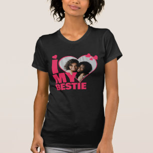 Personalised I Love My Bestie Heart Photo T-Shirt