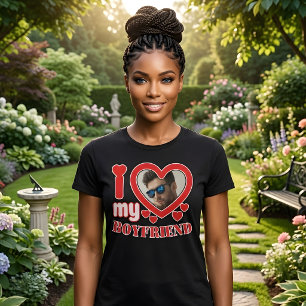 Personalised I Love My Boyfriend  T-Shirt