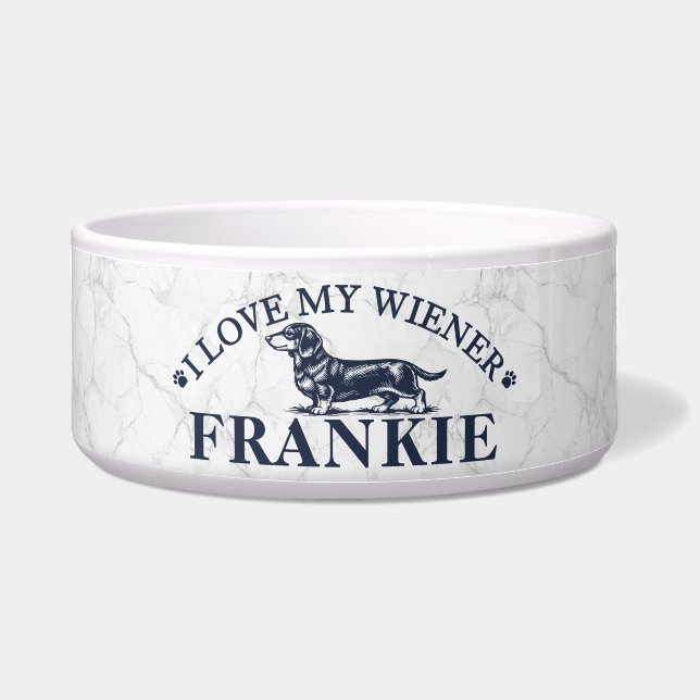 Personalised I Love My Dachshund (Front)