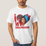 Personalised I Love My - Heart Photo T-Shirt<br><div class="desc">Custom Personalised One Of A Kind Photo Heart shirts from Ricaso - Love heart Photo Template Design .. simply add your own photograph to this great custom t-shirt with bold I LOVE MY (insert your own text or leave as is) .. easy to personalise .. customisable photo templates tees</div>