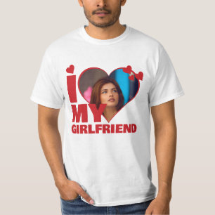 Personalised I Love My - Heart Photo T-Shirt