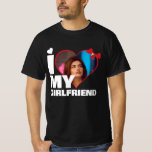 Personalised I Love My - Heart Photo T-Shirt<br><div class="desc">Custom Personalised One Of A Kind Photo Heart shirts from Ricaso - Love heart Photo Template Design .. simply add your own photograph to this great custom t-shirt with bold I LOVE MY (insert your own text or leave as is) .. easy to personalise .. customisable photo templates tees</div>