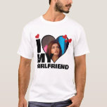 Personalised I Love My - Heart Photo T-Shirt<br><div class="desc">Custom Personalised One Of A Kind Photo Heart shirts from Ricaso - Love heart Photo Template Design .. simply add your own photograph to this great custom t-shirt with bold I LOVE MY (insert your own text or leave as is) .. easy to personalise .. customisable photo templates tees</div>