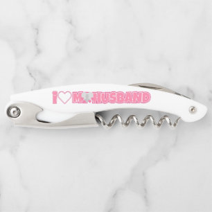 Personalised I Love My Husband – Add Husband Photo Corkscrew