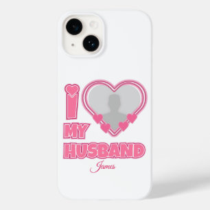Personalised I Love My Husband – Add Photo & Name Case-Mate iPhone 14 Case