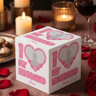 Personalised I Love My Husband – Add Photo & Name Cube