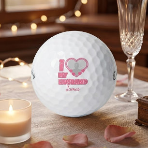 Personalised I Love My Husband – Add Photo & Name Golf Balls