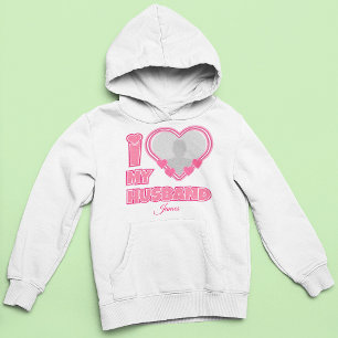 Personalised I Love My Husband – Add Photo & Name Hoodie