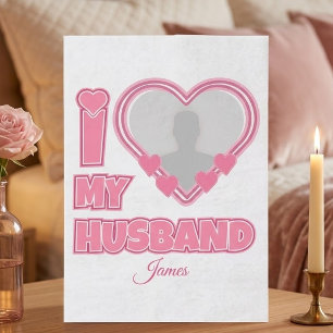Personalised I Love My Husband – Add Photo & Name Tissue Paper