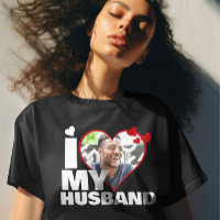 Personalised I Love My Husband Heart Photo