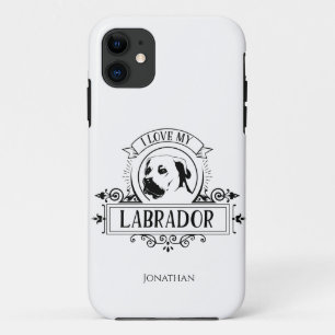 Personalised I love my Labrador  iPhone 11 Case