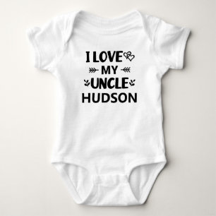 Personalised I Love My Uncle Baby Bodysuit