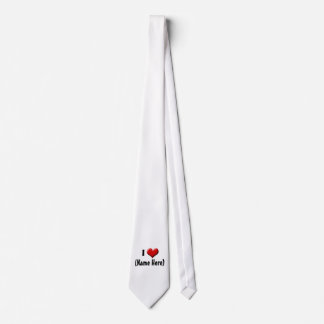 Personalised I Love... Name Valentine's Day Tie