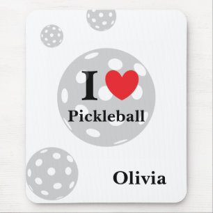 Personalised "I Love Pickleball" Mouse Mat