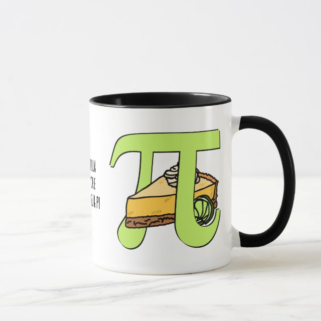 Personalised I LOVE PIE AND PI Day Mug (Right)