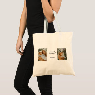 Personalised "I Love You Grandma" Photo Tote Bag