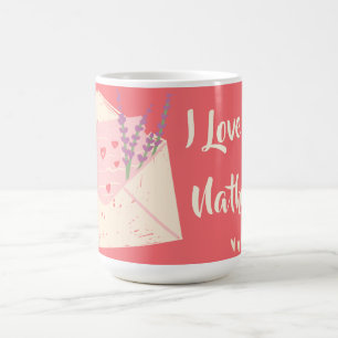 Personalised I Love You Letter Valentines Day Mug