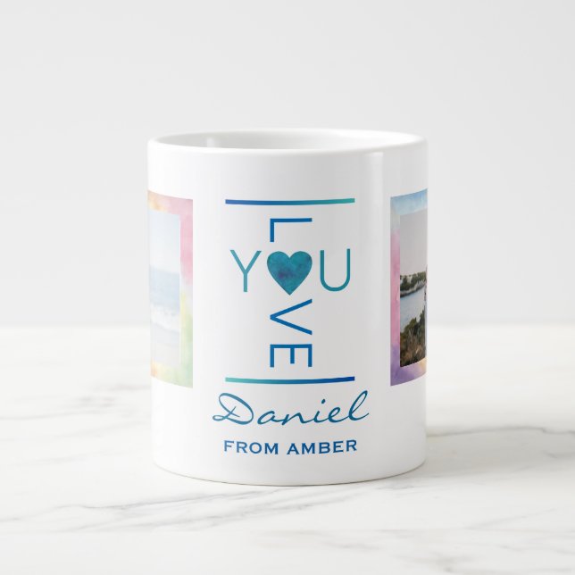 Personalised I Love You Mug for Him (Front)