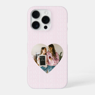 Personalised I Love You Mum Heart Photo iPhone 16 Pro Case