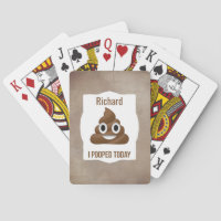 Personalised I Pooped Today Funny Emoticon