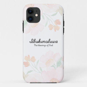 Personalised Ibukunoluwa iPhone case