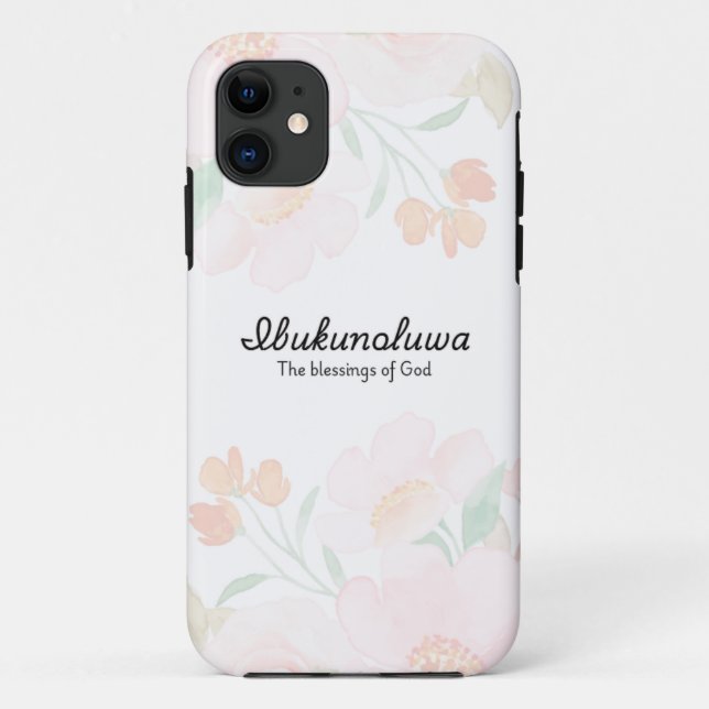 Personalised Ibukunoluwa iPhone case (Back)