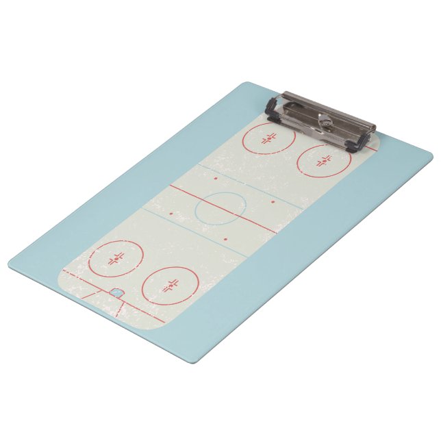 Personalised Ice Hockey Coach Clipboard (Angled)