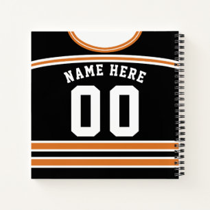 Personalised Ice Hockey Jersey Template Notebook
