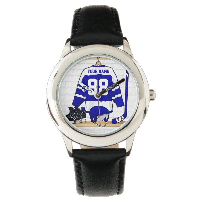 Personalised Ice Hockey Jersey Watch (Front)