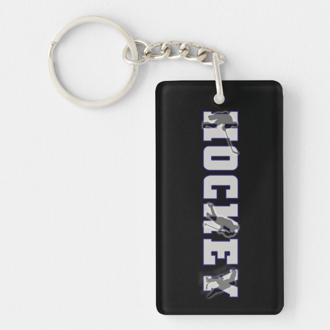 Personalised Ice Hockey Keychain (Front)