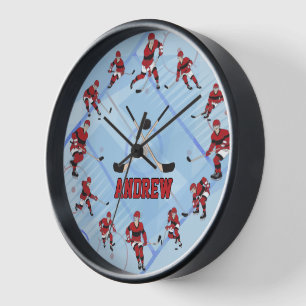 Personalised Ice Hockey Player Clock