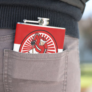 Personalised Ice Hockey player Hip Flask