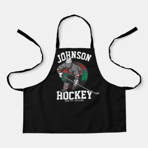 Personalised Ice Hockey Player Team Athlete Name  Apron