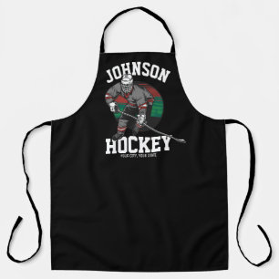 Personalised Ice Hockey Player Team Athlete Name Apron