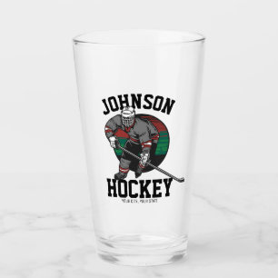 Personalised Ice Hockey Player Team Athlete Name Glass