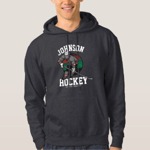 Personalised Ice Hockey Player Team Athlete Name  Hoodie