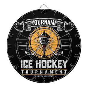 Personalised Ice Hockey Trophy Player Team Game  Dartboard