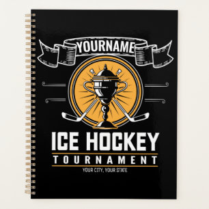 Personalised Ice Hockey Trophy Player Team Game   Planner