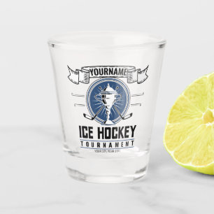 Personalised Ice Hockey Trophy Player Team Game Shot Glass