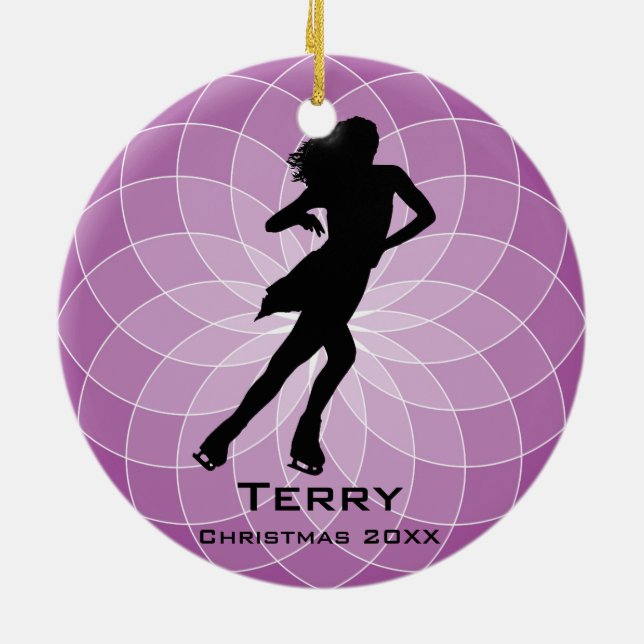 Personalised Ice Skating Ornament (Back)